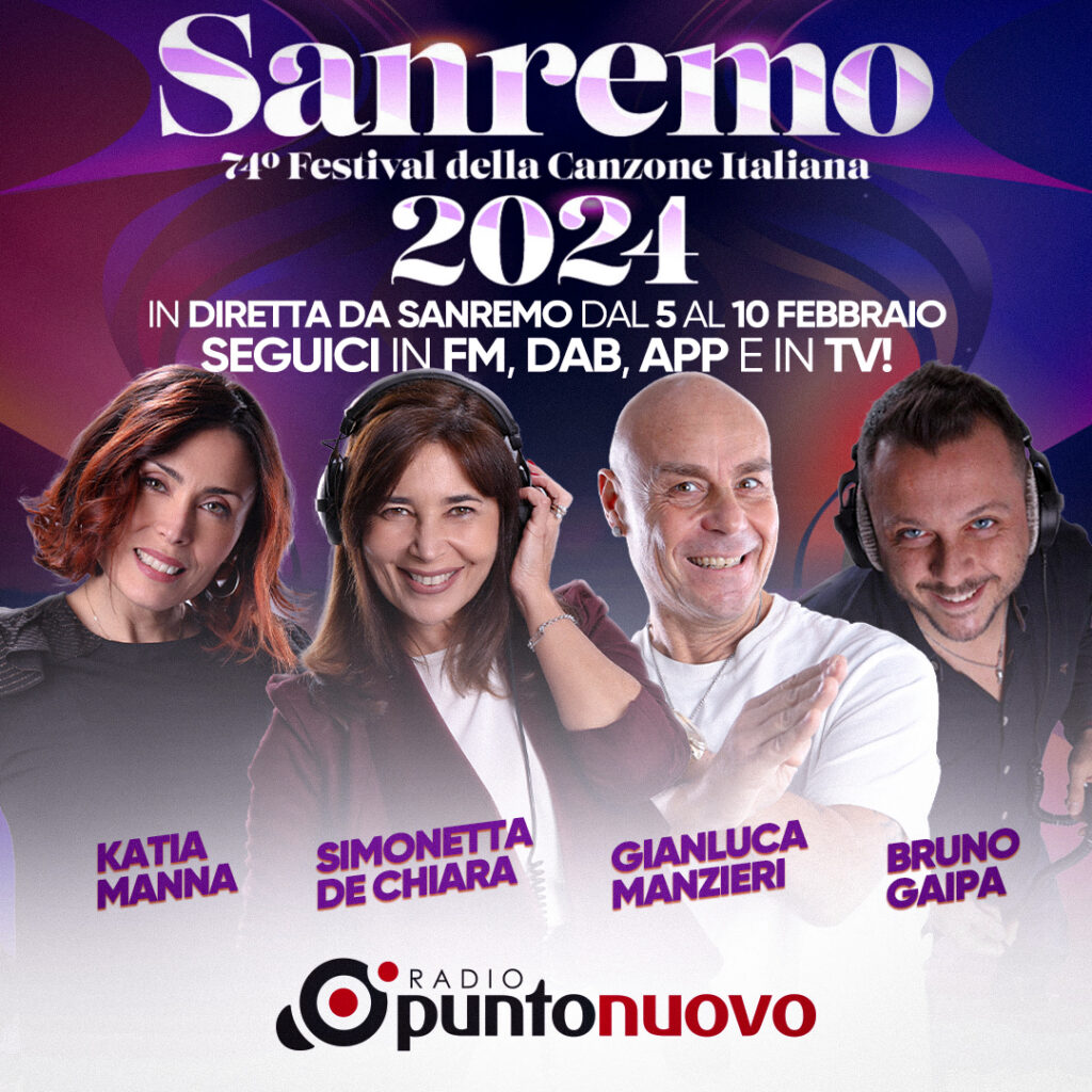 Radio Punto Nuovo in diretta da Sanremo per la 74esima edizione del Festival della Musica Italiana